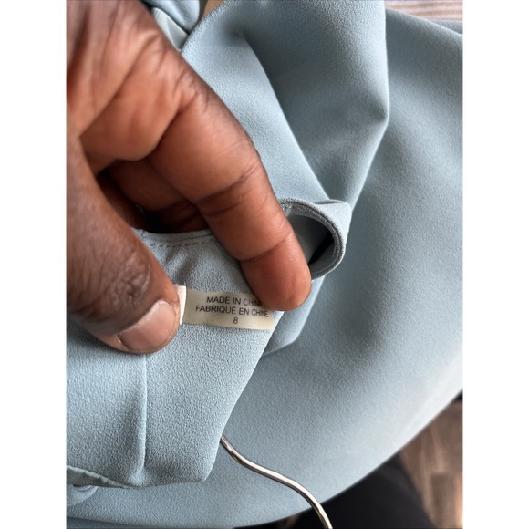 ALICE + OLIVIA Coley sleeveless shift dress Expose Zip MIDI Preppy Minimalist 8 - Picture 9 of 12